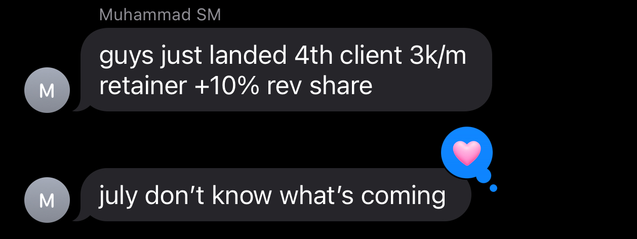 4th client landed testimonial